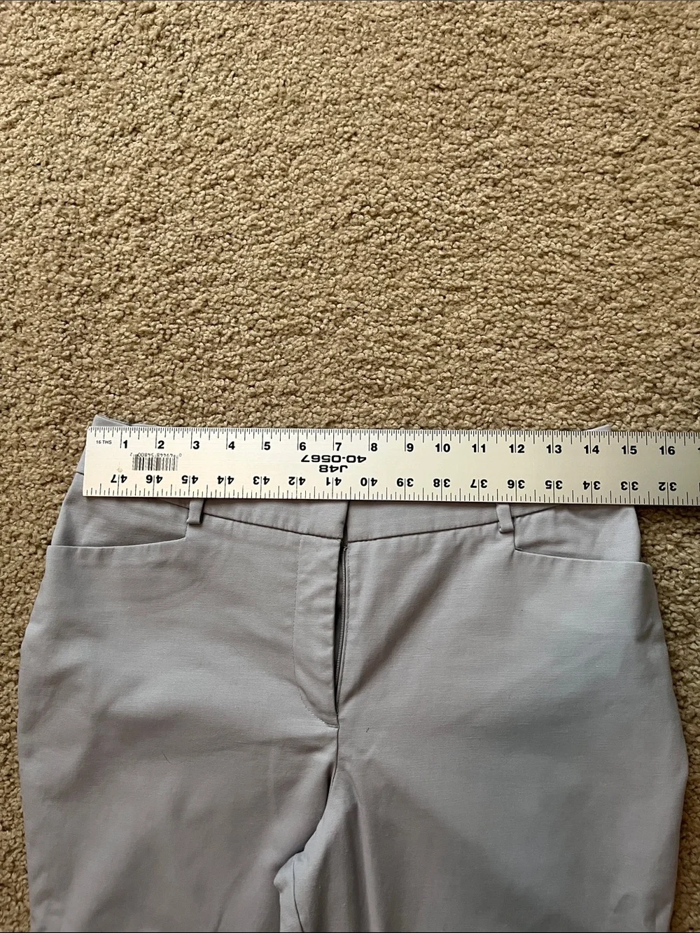 Dana Buchman Light Gray Tailored DressCasual Pants
